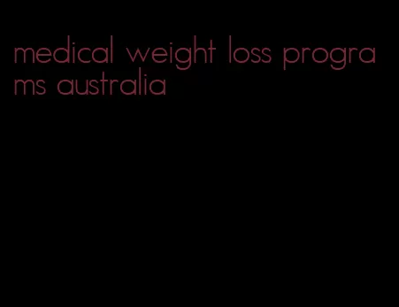 medical weight loss programs australia