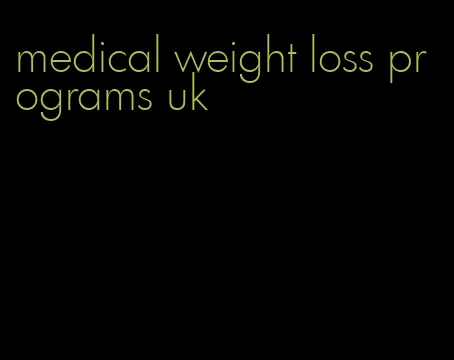 medical weight loss programs uk