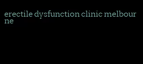 erectile dysfunction clinic melbourne