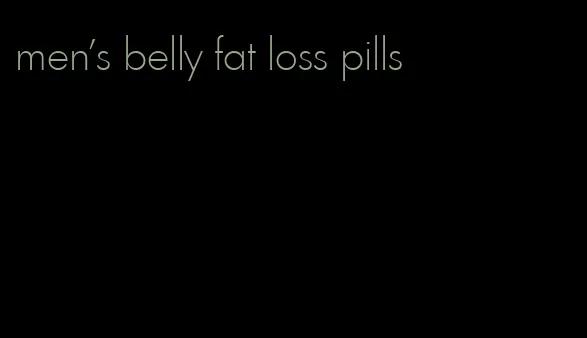 men's belly fat loss pills