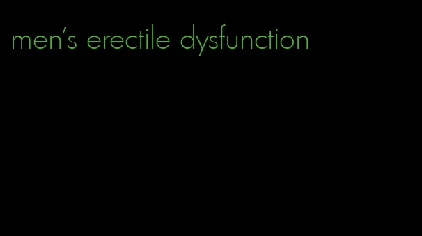 men's erectile dysfunction