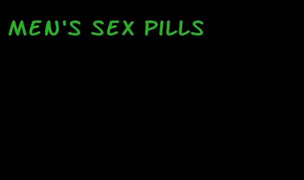 men's sex pills