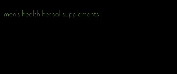 men's health herbal supplements