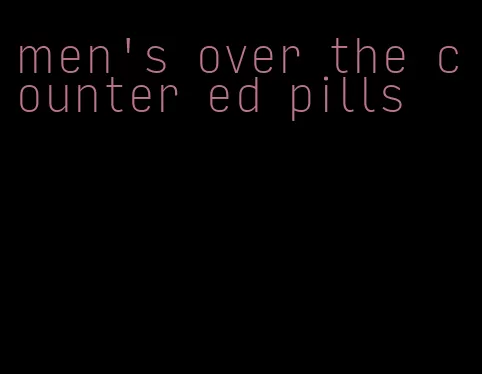 men's over the counter ed pills