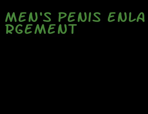 men's penis enlargement