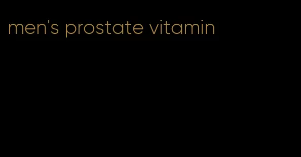 men's prostate vitamin