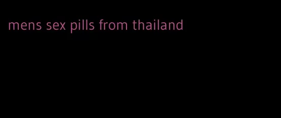 mens sex pills from thailand