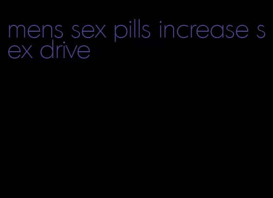 mens sex pills increase sex drive