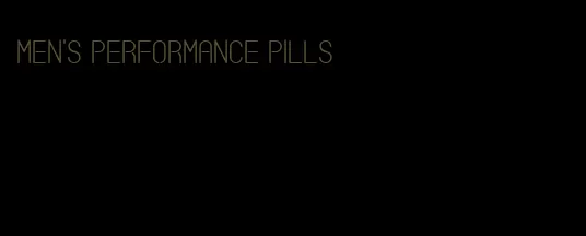 men's performance pills