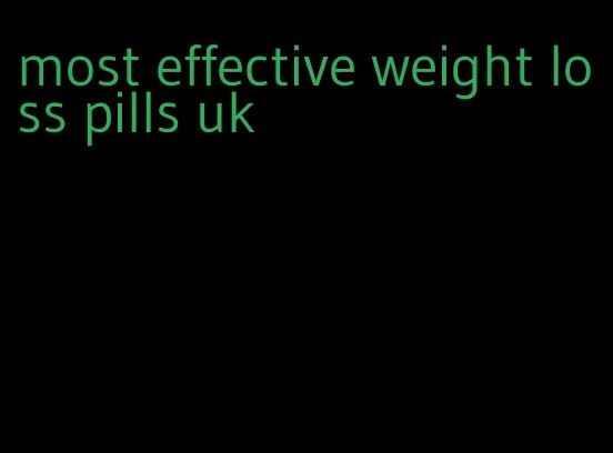 most effective weight loss pills uk