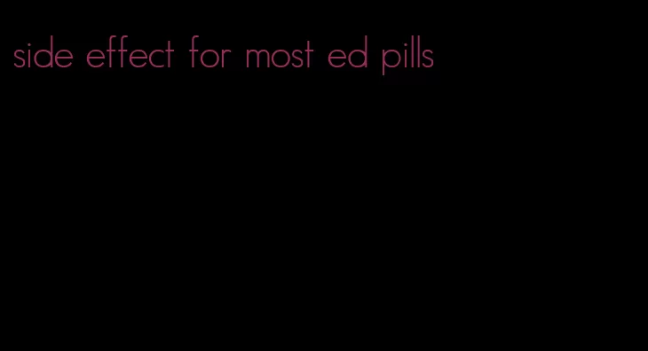 side effect for most ed pills