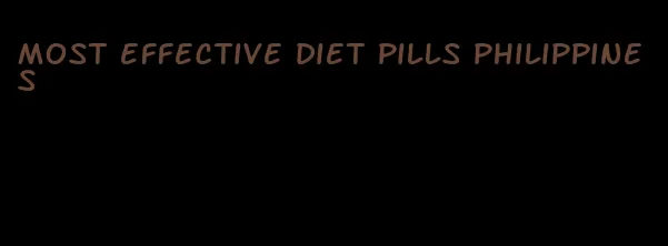 most effective diet pills philippines