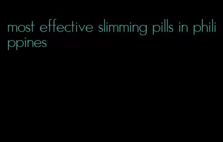 most effective slimming pills in philippines