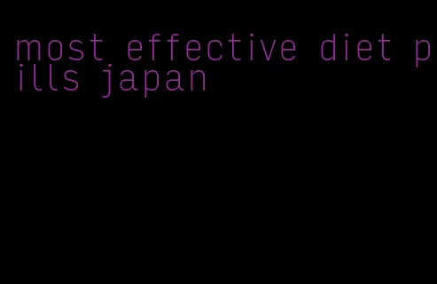 most effective diet pills japan