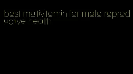 best multivitamin for male reproductive health