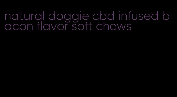 natural doggie cbd infused bacon flavor soft chews