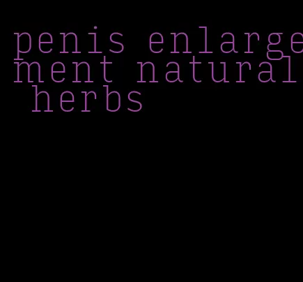 penis enlargement natural herbs