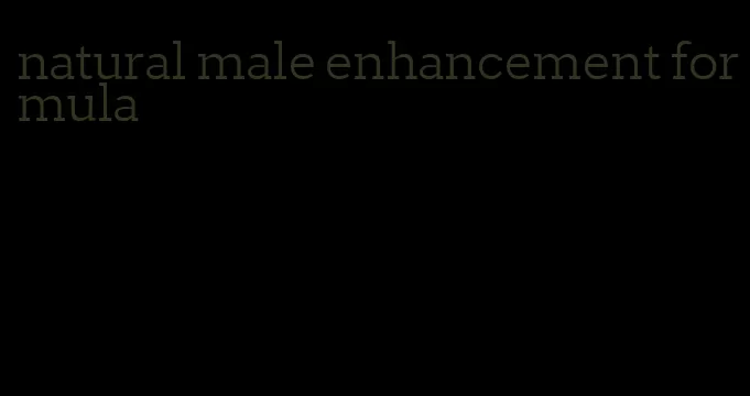 natural male enhancement formula