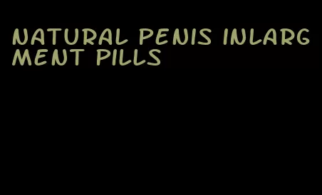 natural penis inlargment pills