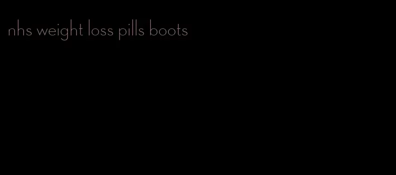 nhs weight loss pills boots