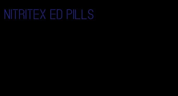 nitritex ed pills