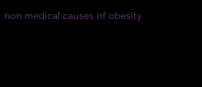 non medical causes of obesity