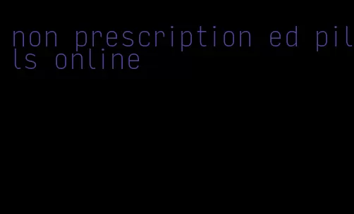 non prescription ed pills online