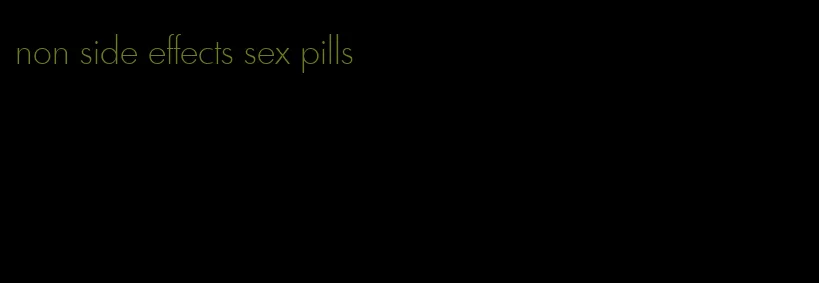 non side effects sex pills