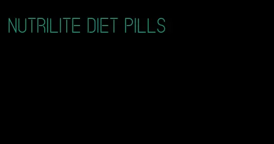 nutrilite diet pills