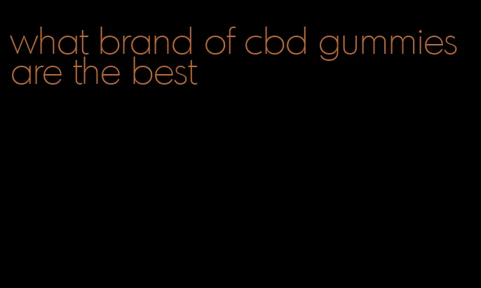 what brand of cbd gummies are the best