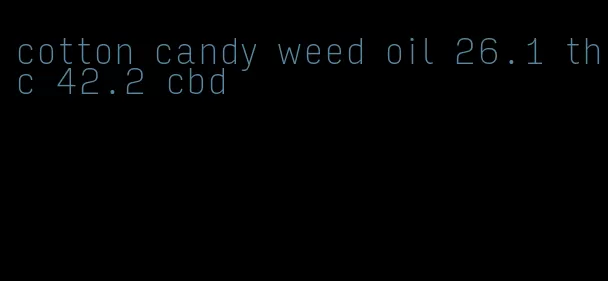 cotton candy weed oil 26.1 thc 42.2 cbd