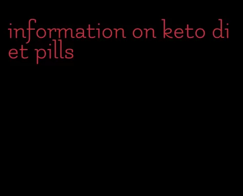 information on keto diet pills