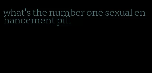 what's the number one sexual enhancement pill