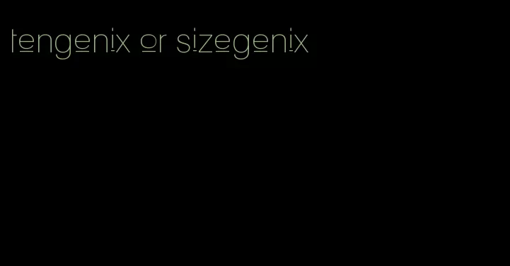 tengenix or sizegenix