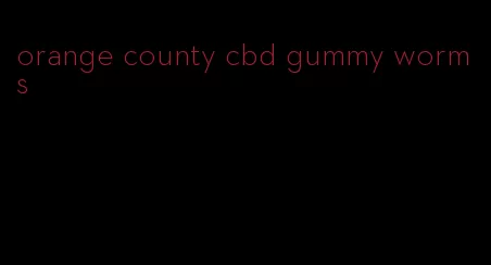 orange county cbd gummy worms