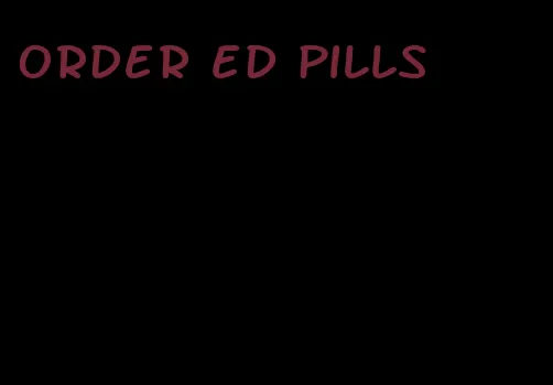 order ed pills