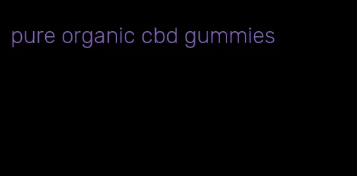 pure organic cbd gummies