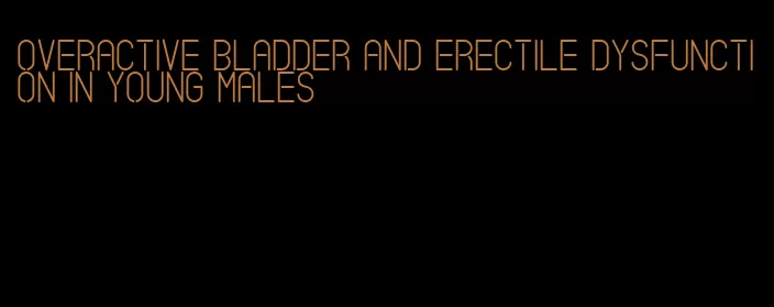 overactive bladder and erectile dysfunction in young males