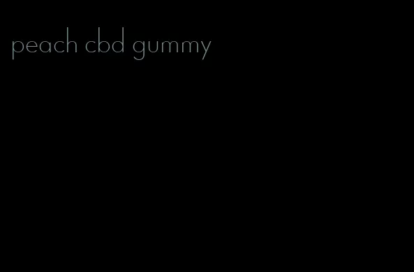 peach cbd gummy