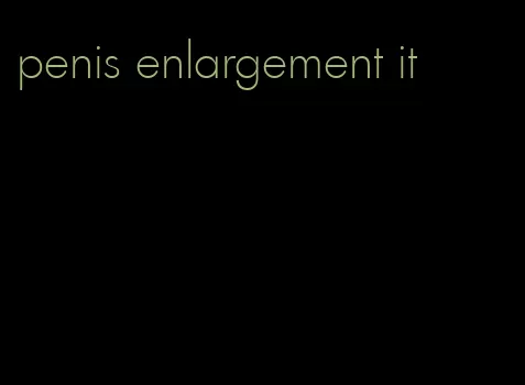 penis enlargement it