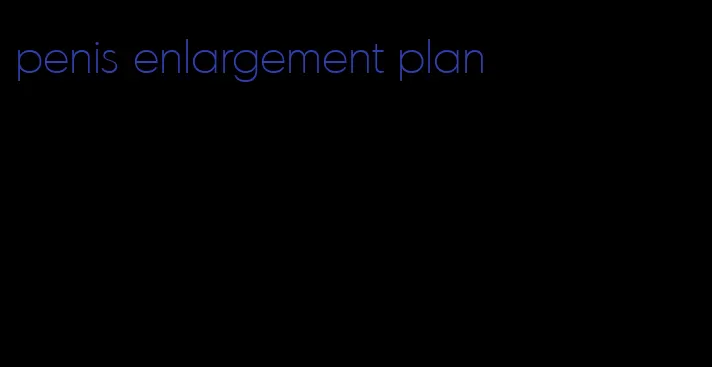 penis enlargement plan