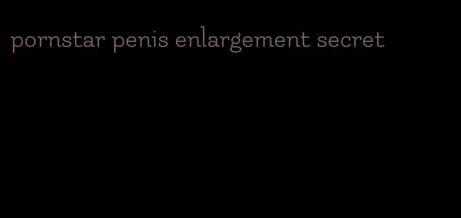 pornstar penis enlargement secret