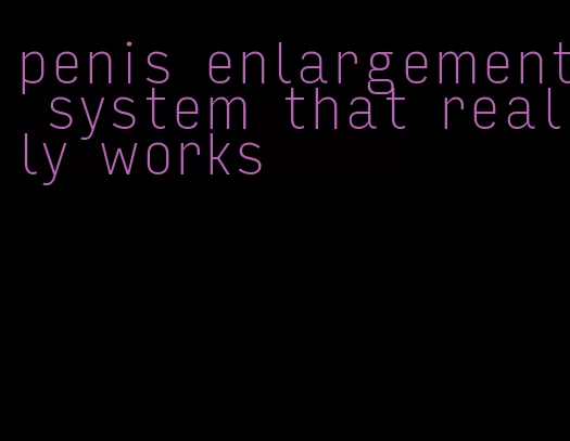 penis enlargement system that really works