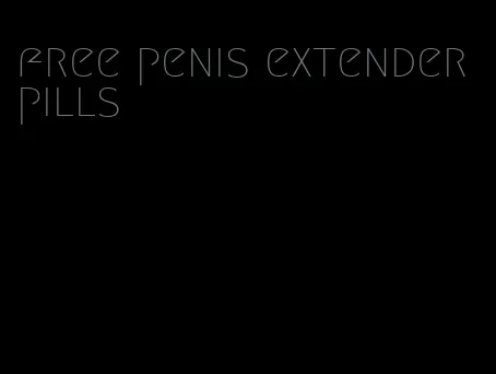 free penis extender pills