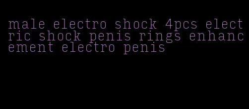 male electro shock 4pcs electric shock penis rings enhancement electro penis