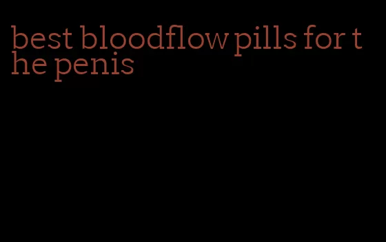 best bloodflow pills for the penis