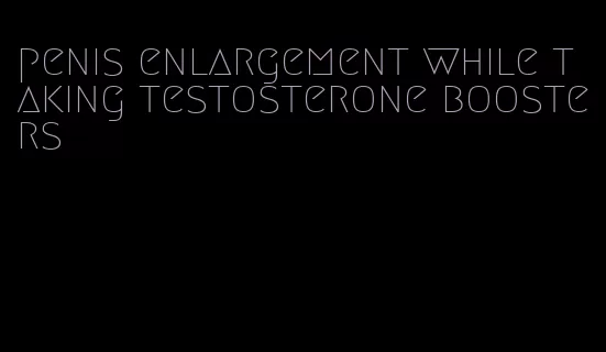 penis enlargement while taking testosterone boosters