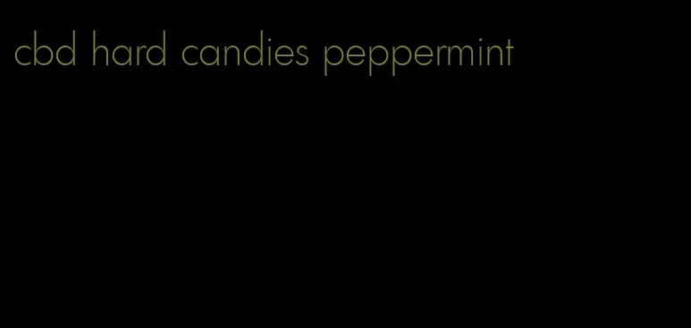 cbd hard candies peppermint