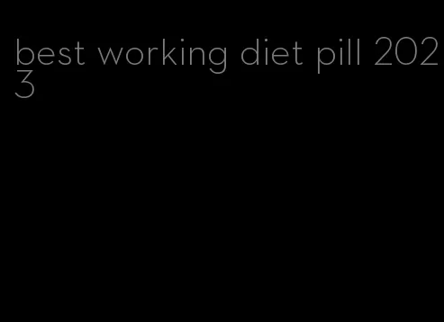 best working diet pill 2023