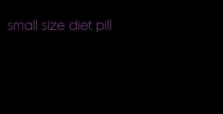 small size diet pill